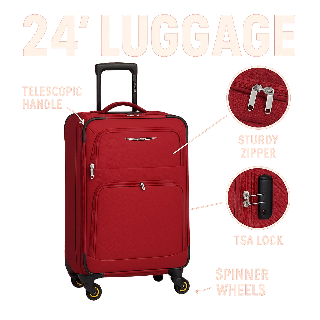 NEW YORK XPRESS WD-327 4 PIECE LUGGAGE  (20"24"28"32)