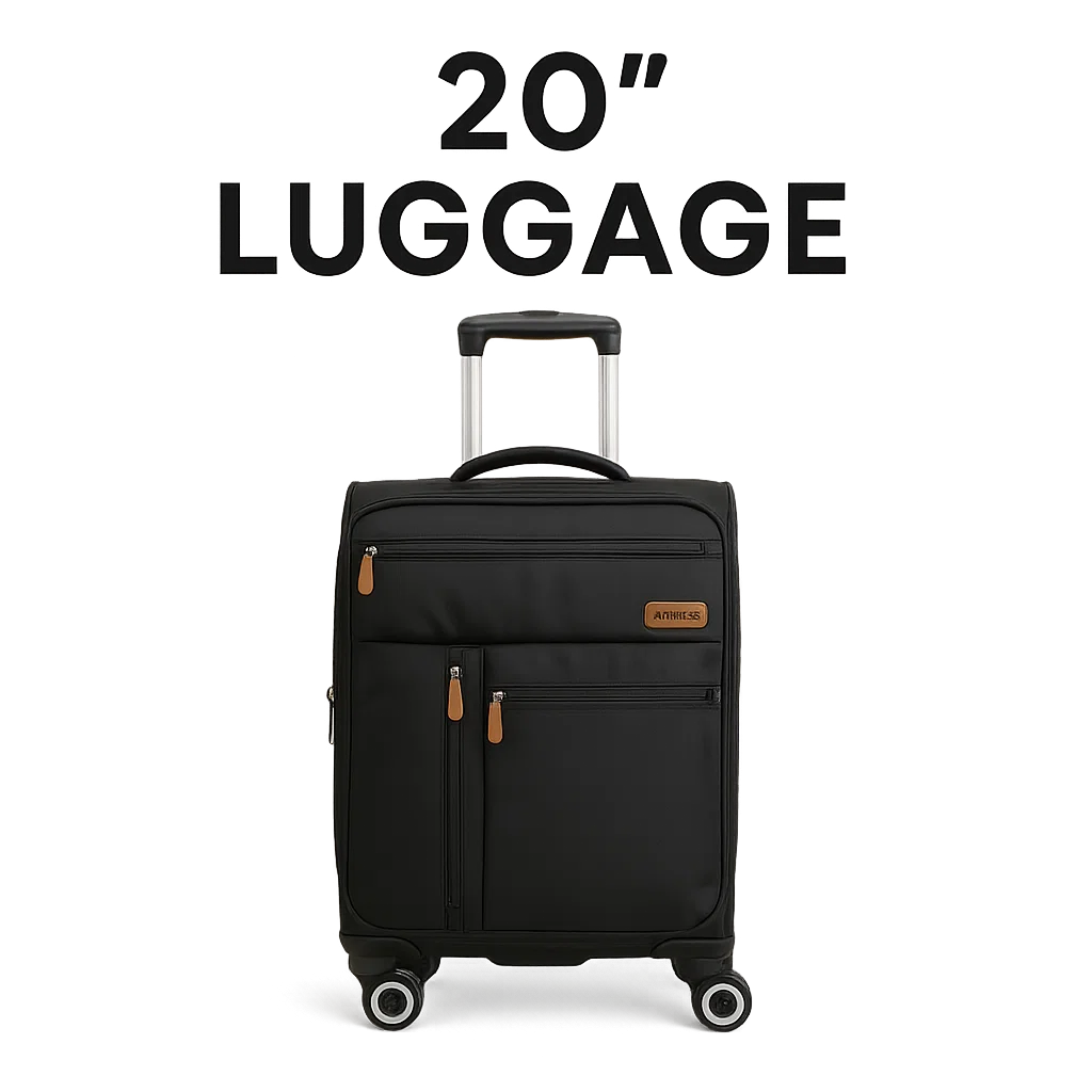 NEW YORK XPRESS XJ-1901 Softside Spinner Luggage – Lightweight, Durable & Sleek Travel Companion (20" 26" 30")