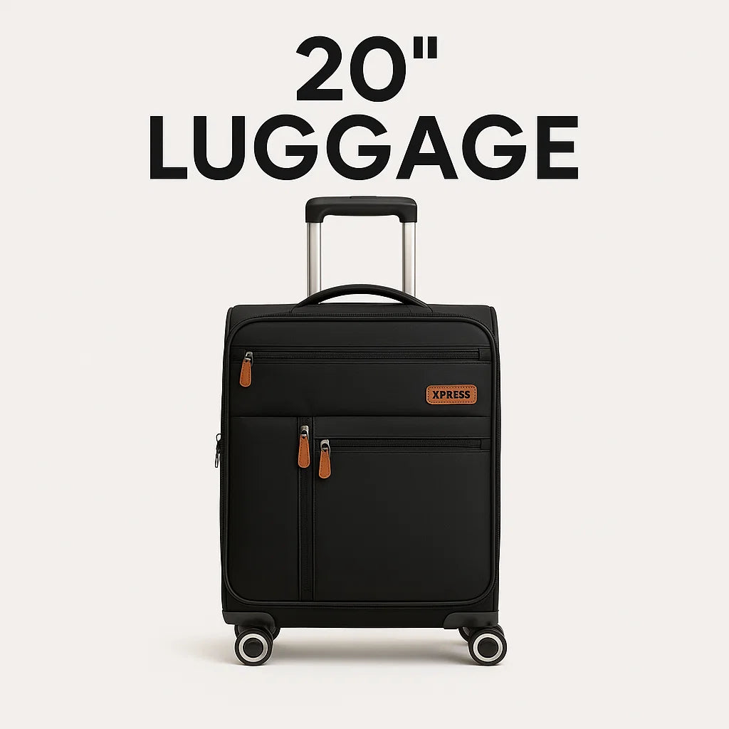 NEW YORK XPRESS XJ-1901 Softside Spinner Luggage – Lightweight, Durable & Sleek Travel Companion (20" 26" 30")