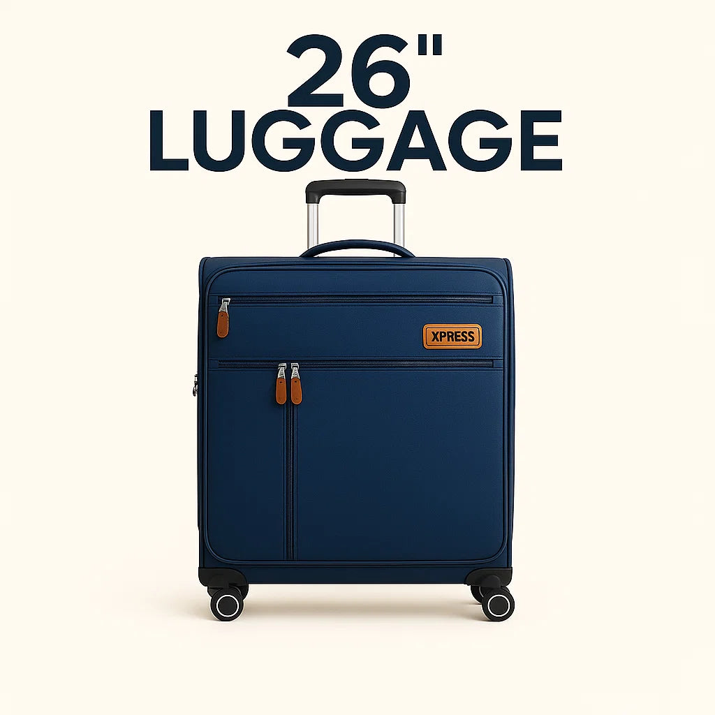 NEW YORK XPRESS XJ-1901 Softside Spinner Luggage – Lightweight, Durable & Sleek Travel Companion (20" 26" 30")