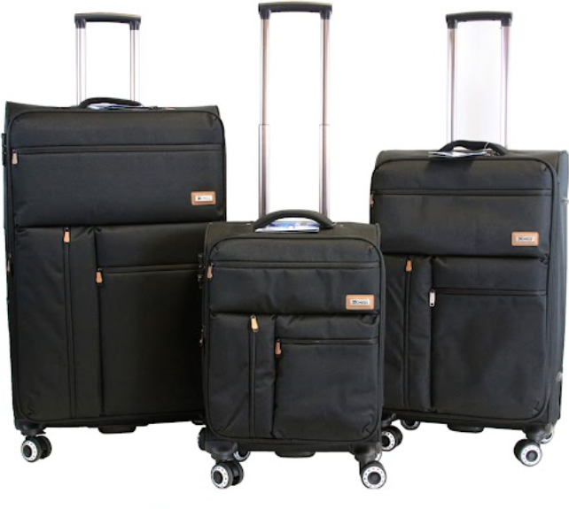 NEW YORK XPRESS XJ-1901 Softside Spinner Luggage – Lightweight, Durable & Sleek Travel Companion (20" 26" 30")