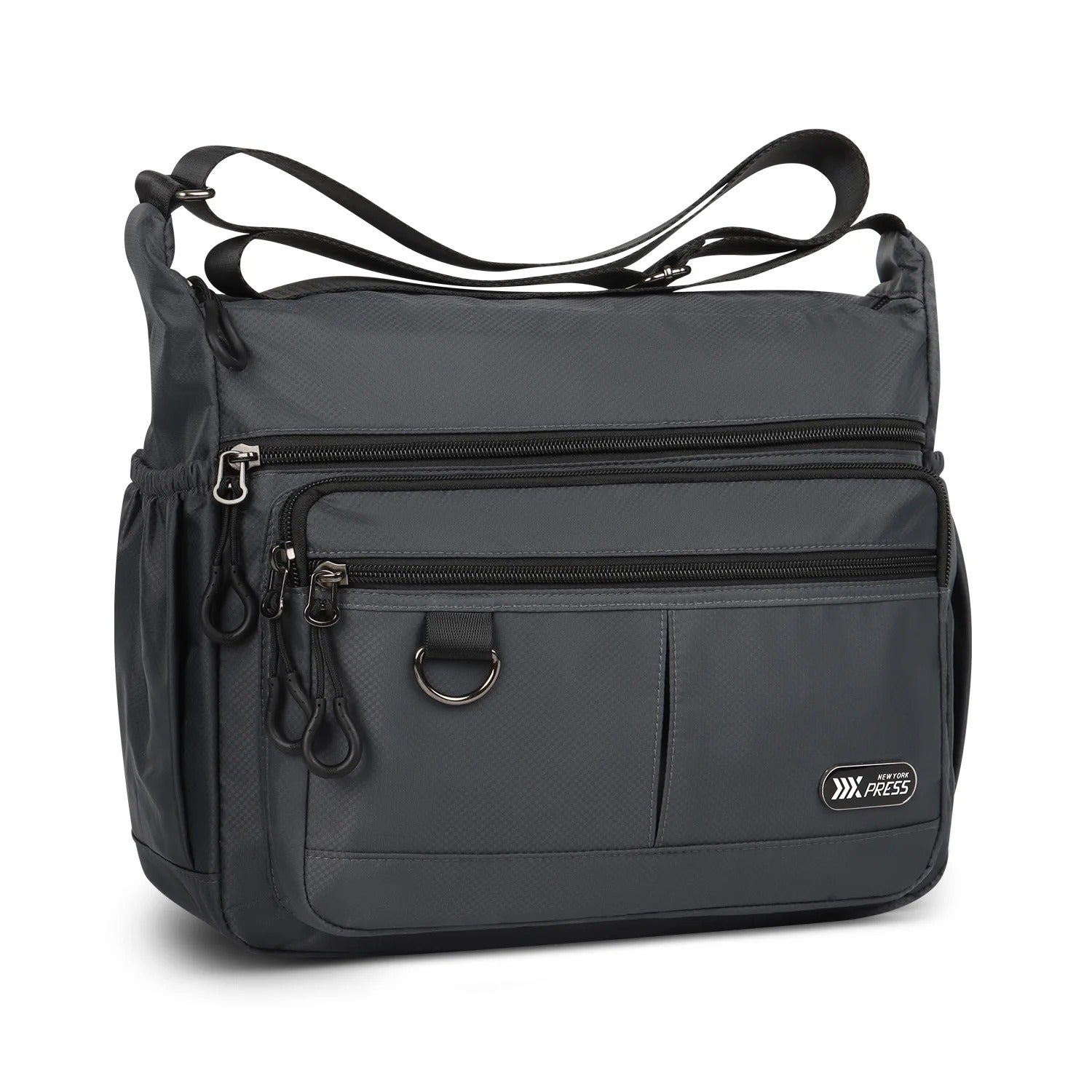 NEW YORK XPRESS TT-851 Unisex Water-Resistant Crossbody Bag, Multi Pocket for Travel ,Work , Daily Use 10"