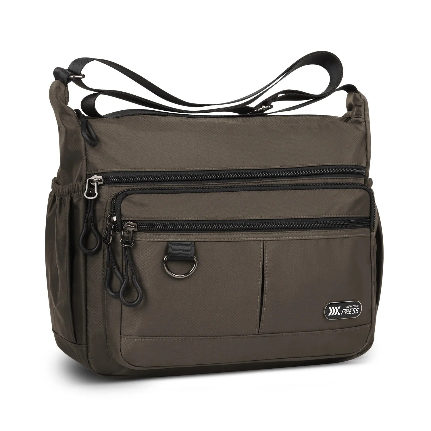 NEW YORK XPRESS TT-851 Unisex Water-Resistant Crossbody Bag, Multi Pocket for Travel ,Work , Daily Use 10"