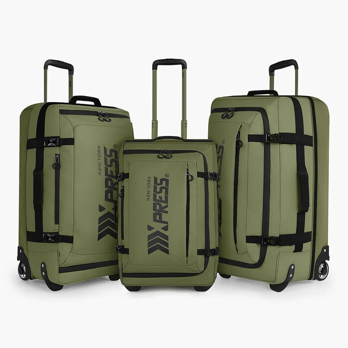 NEW YORK XPRESS TA-069-3PC Luggage, Waterproof Expandable, Soft Shell Suitcase (20", 26", 30")