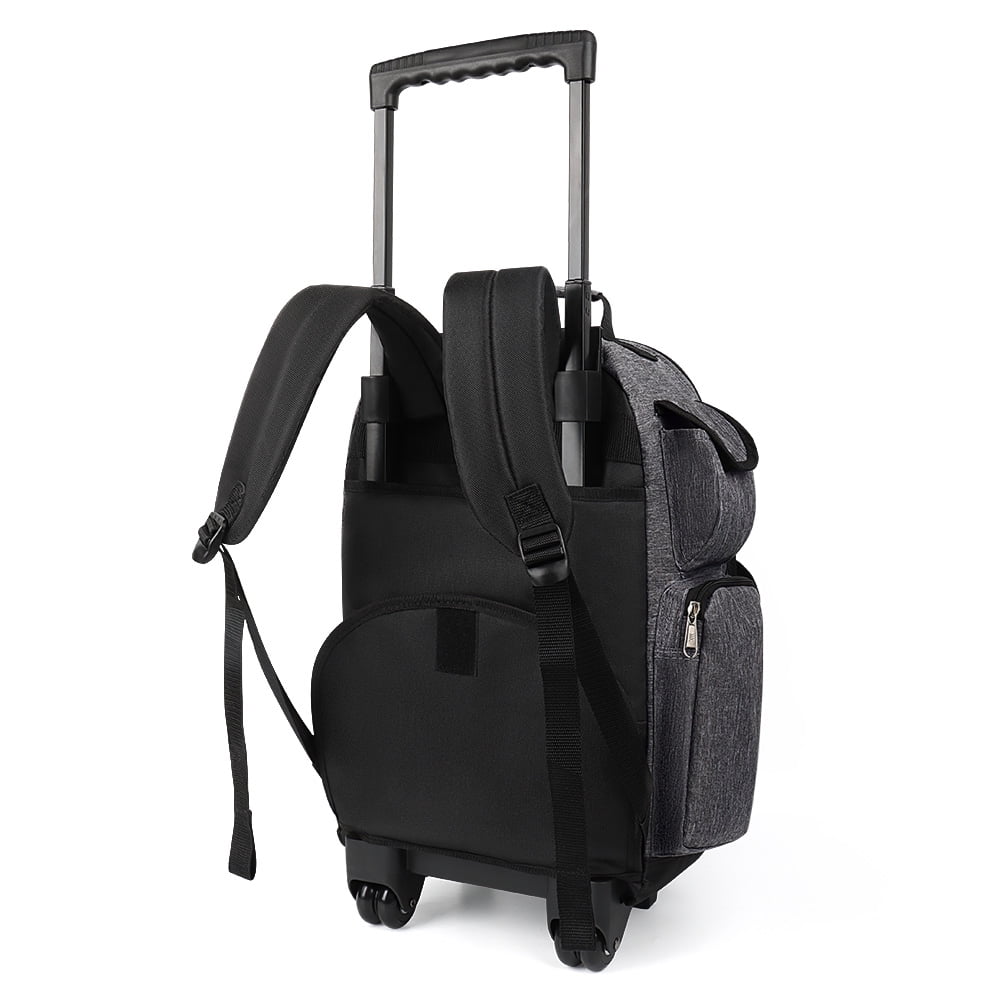 NEW YORK XPRESS JH-2560 / JH-2561, 2 In 1 Travel Backpack,20" Carry On Rolling Wheeled Backpack with Telescopic Handle