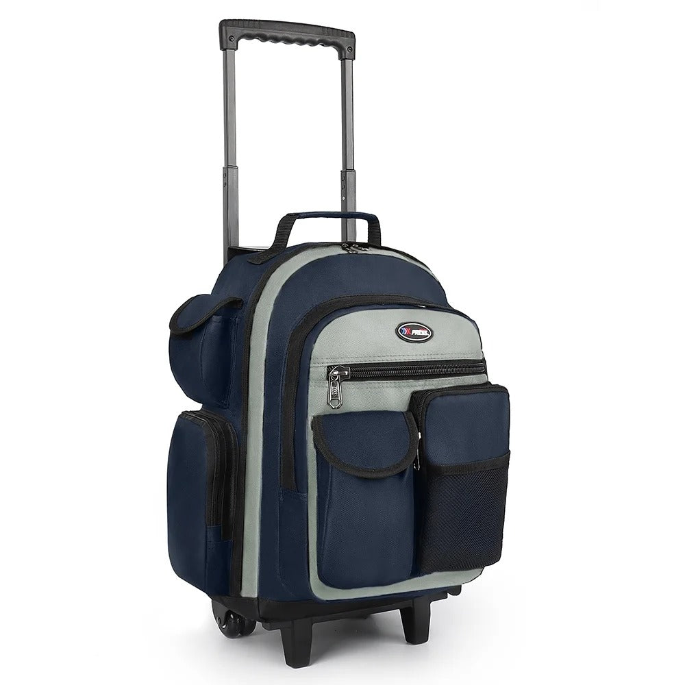 NEW YORK XPRESS JH-2560 / JH-2561, 2 In 1 Travel Backpack,20" Carry On Rolling Wheeled Backpack with Telescopic Handle