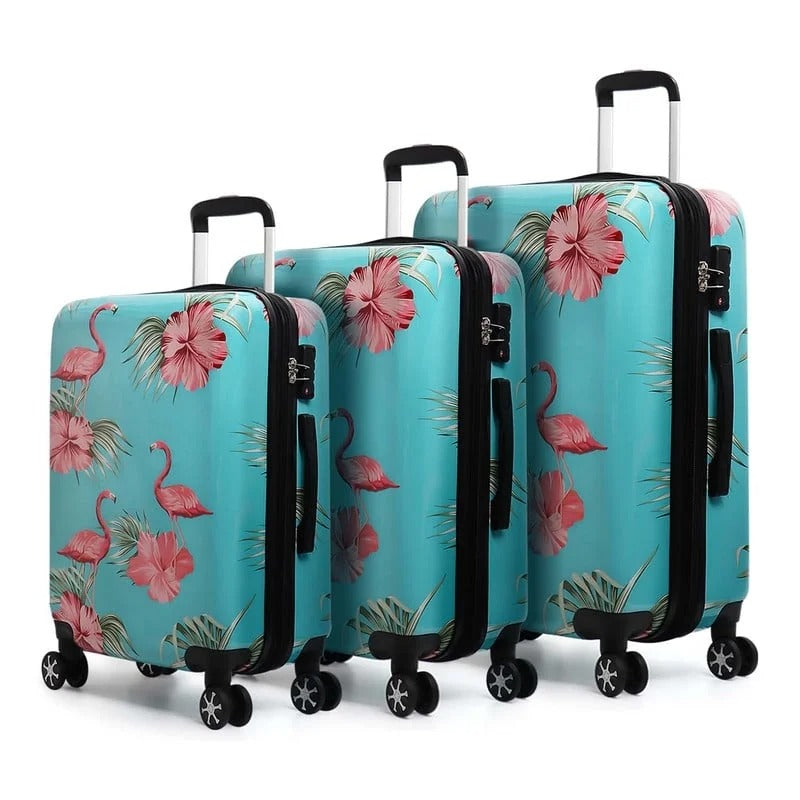 NEW YORK XPRESS L-0028  Expandable 3PC Hard Shell Luggage with Spinner Wheels, TSA Lock, ( 20"/24"/28")