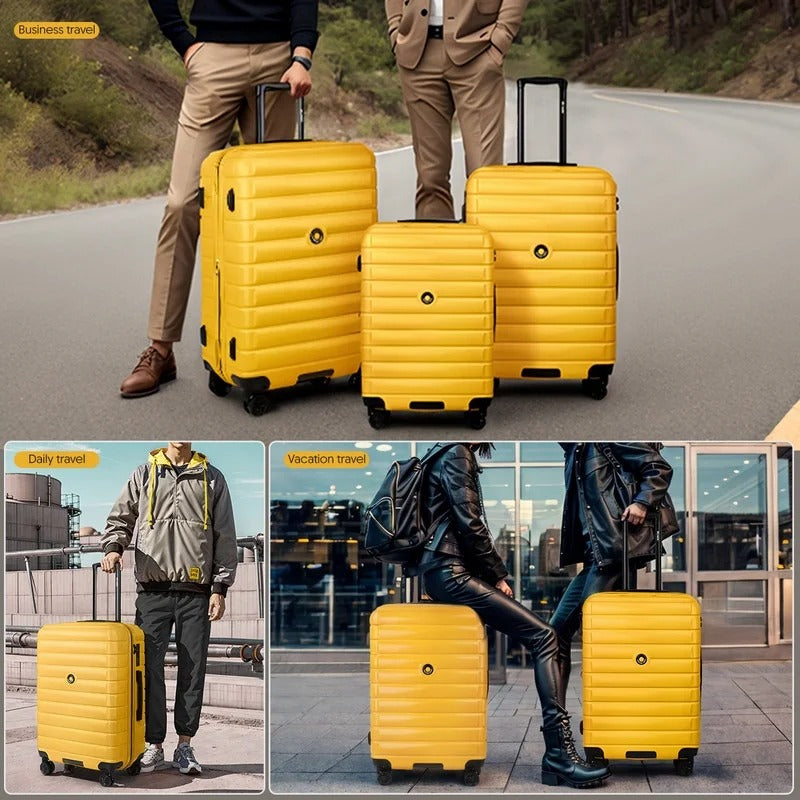 NEW YORK XPRESS LA13601 Hard Shell Expandable Luggage, Spinner Wheels & TSA Lock, Lightweight 20"25"29"