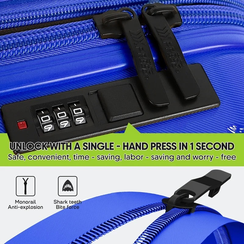 NEW YORK XPRESS LA13601 Hard Shell Expandable Luggage, Spinner Wheels & TSA Lock, Lightweight 20"25"29"