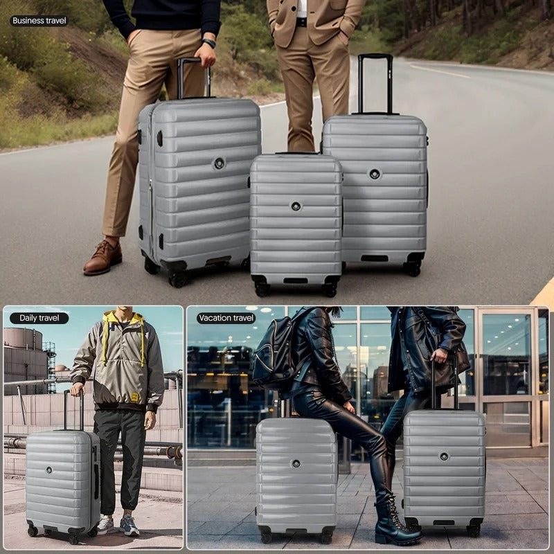 NEW YORK XPRESS LA13601 Hard Shell Expandable Luggage, Spinner Wheels & TSA Lock, Lightweight 20"25"29"