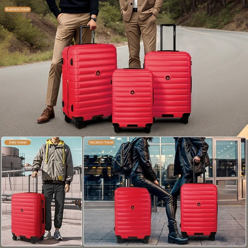 NEW YORK XPRESS LA13601 Hard Shell Expandable Luggage, Spinner Wheels & TSA Lock, Lightweight 20"25"29"