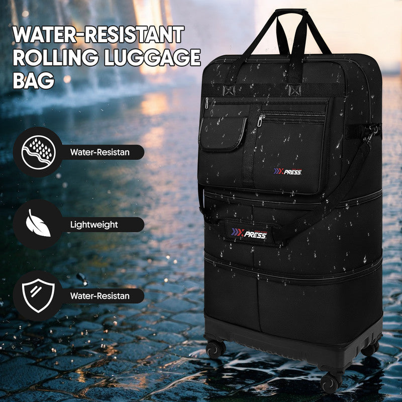 NEW YORK XPRESS JM-36 Collapsible Expandable Luggage Bag Suitcases with Wheels, Hardshell Base Case 36"