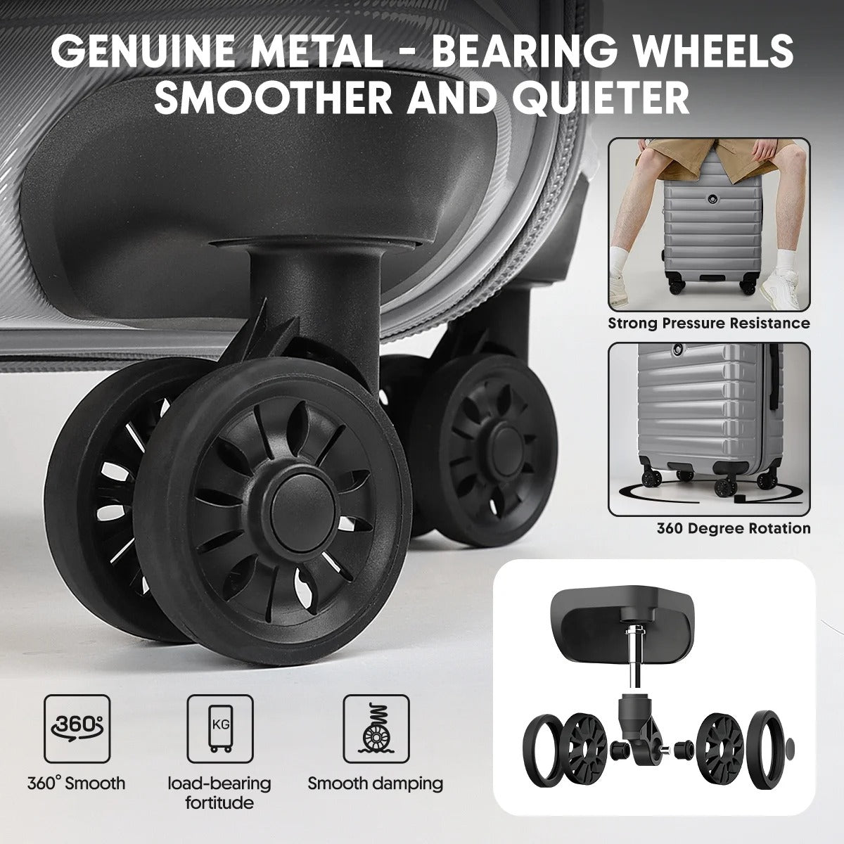 NEW YORK XPRESS LA13601 Hard Shell Expandable Luggage, Spinner Wheels & TSA Lock, Lightweight
